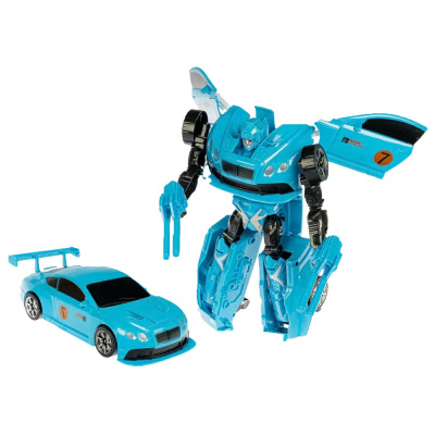 Трансформер Bondibot Синий робот Гоночный автомобиль Bondibon ВВ4956 1